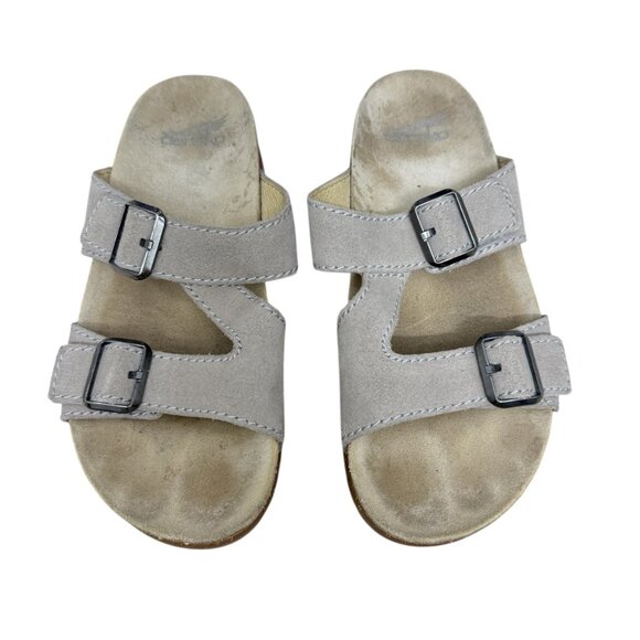 DANSKO Dayna Vibram Gray Suede Slide Sandals shoes Women’s Size 38 US 8 - Picture 1 of 10